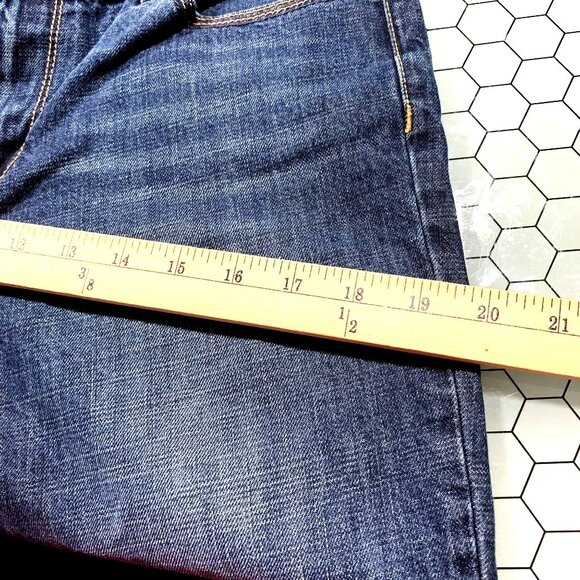 Talbots Boyfriend Flawless Five Pocket Jeans Womens 8 Petite Dark Wash Mid Rise - Picture 10 of 13